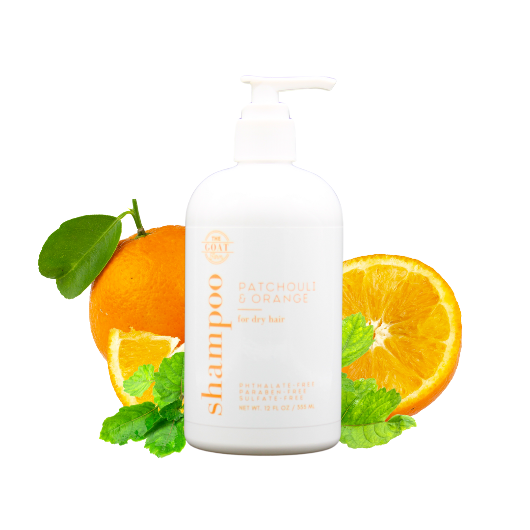 Patchouli & Orange Shampoo for Dry Hair (12 oz) | The GOAT Farm