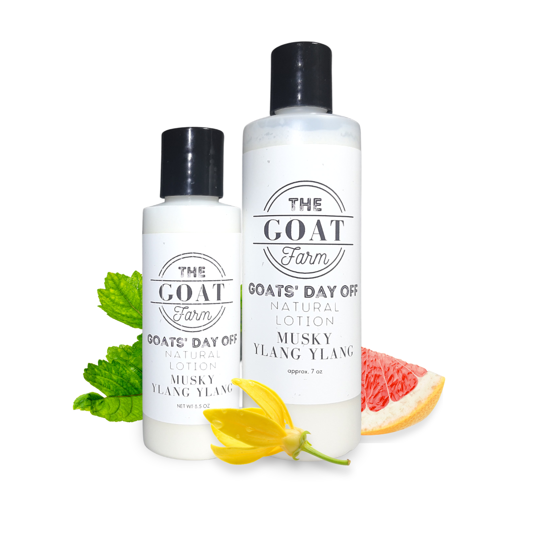 Goats' Day Off Musky Ylang Ylang Essential Oil Lotion The GOAT Farm